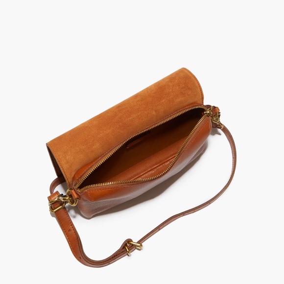 Madewell Dark Toffee The Flap Convertible Crossbody Bag - Picture 2 of 9